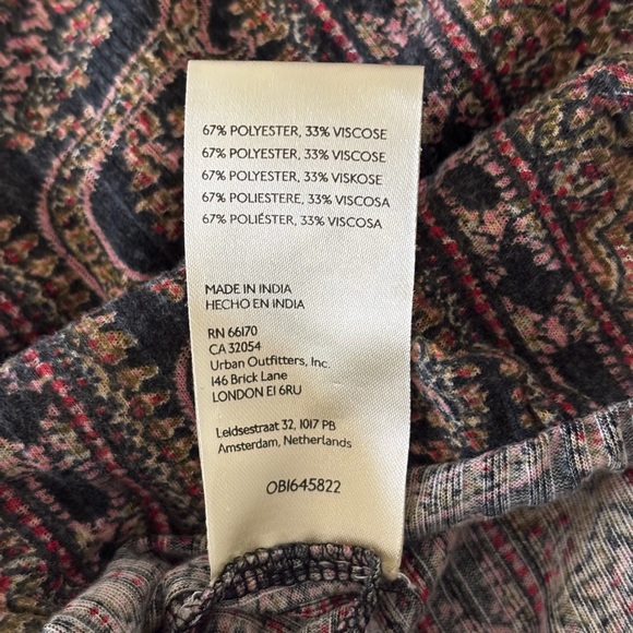 We The Free Black and Brown Embellished Cropped Tank Top - Picture 4 of 7